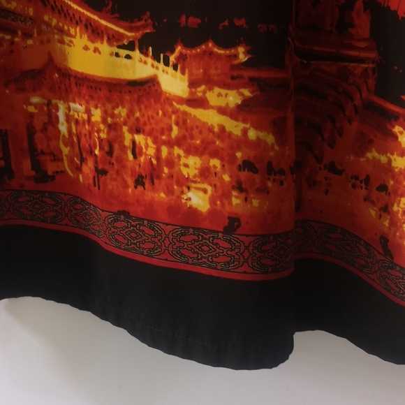 Vintage Men's XL UR Urban Rags Clothing Inc Button Short-sleeve Dragon Graphics - Picture 7 of 7